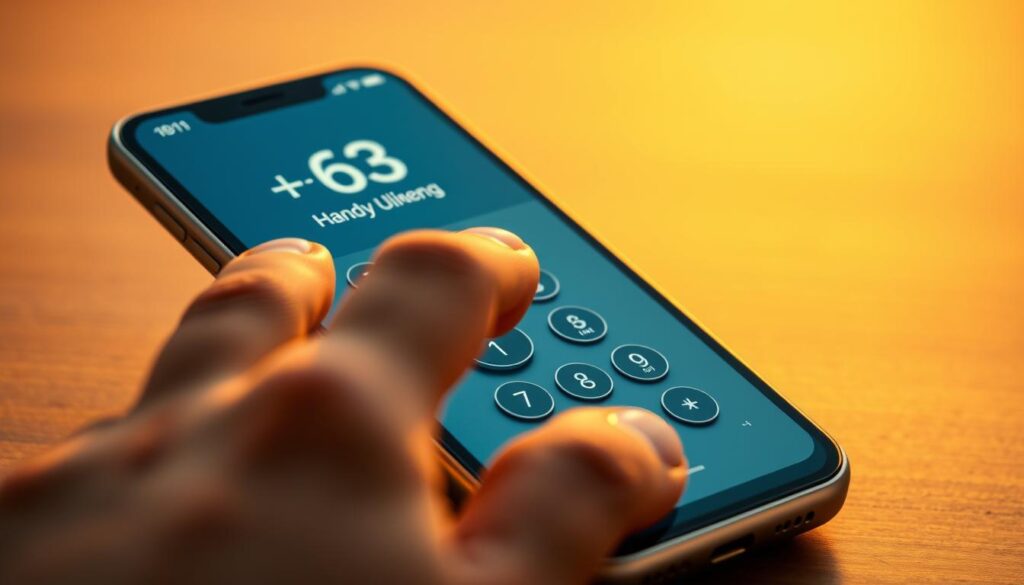 Handy Nutzung +63 Vorwahl