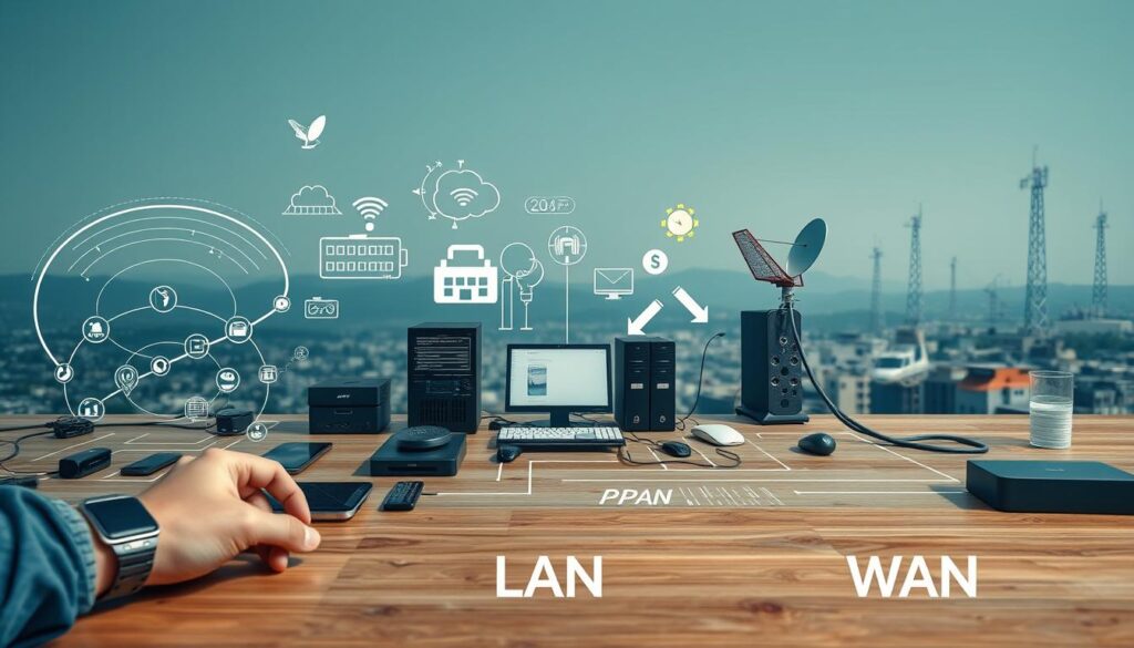Vergleich PAN LAN WAN