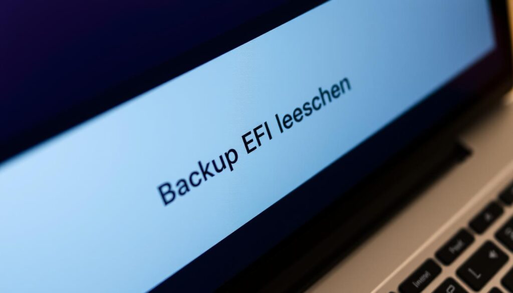 Backup EFI löschen